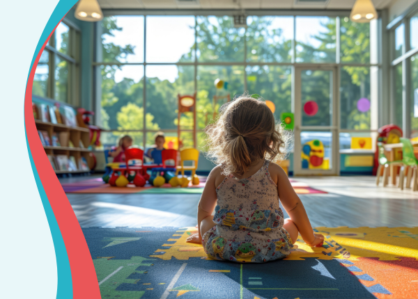 Image of a toddler sitting in an Early Years Setting