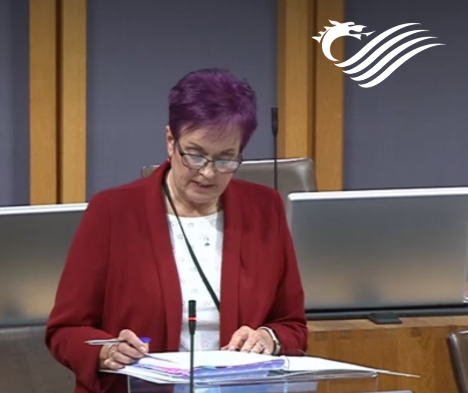 Image is of Dawn Bowden MS, Minister for Children and Social Care