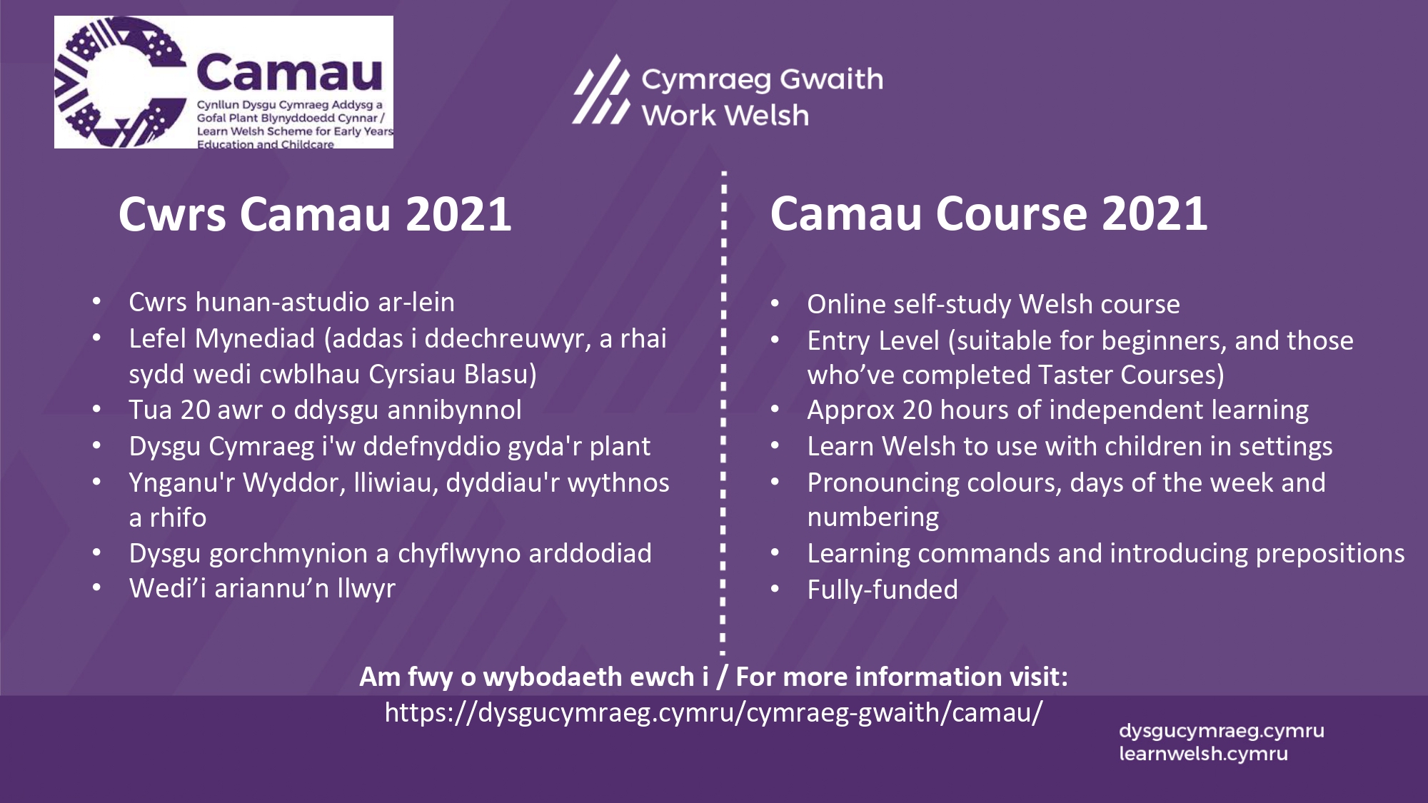 Camau courses 2021 camau courses flier