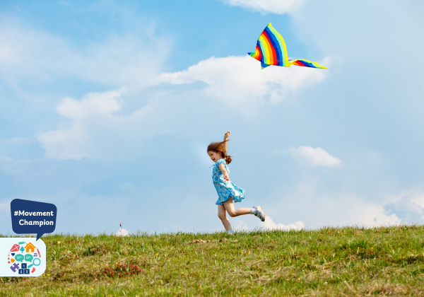 Girl Flying Kite