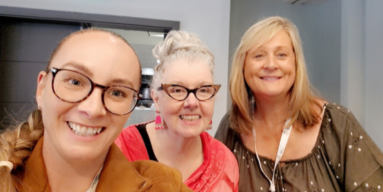 Kelcie Stacey, Alice Sharp and Julie Powell