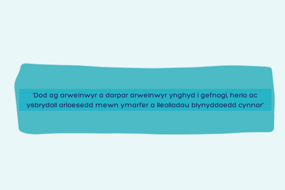 Dod ag arweinwyr a darpar arweinwyr ynghyd i gefnogi, herio ac ysbrydoli arloesedd mewn ymarfer a ll