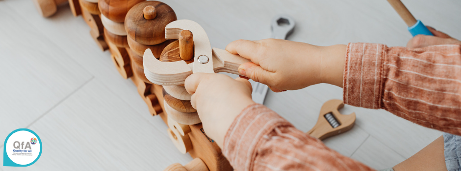 Assessment Tool Child playing with tools