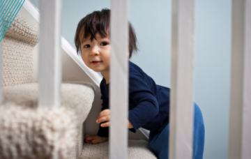 Child climbing stairs