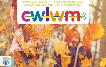 Image showing children playing in the leaves