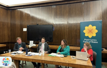 Panel at the Plaid Cymru Event