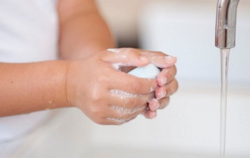 Child Washing Hands