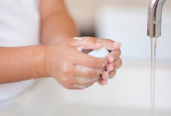 Child Washing Hands